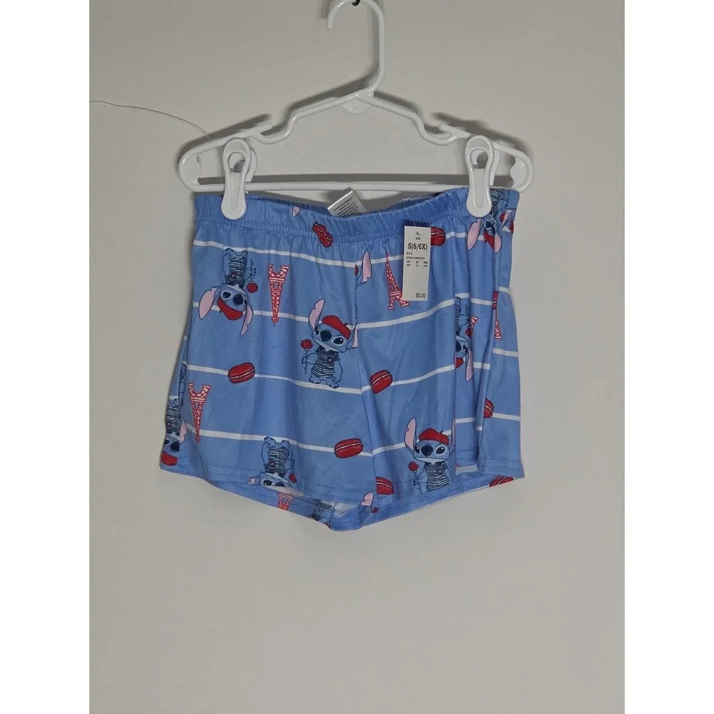 STITCH DISNEY Lilo And Stitch 2 Piece Pajama Sleepwear Set GIRLS SIZE S 6/6x NEW